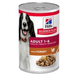 Hill's Science Plan Adult Turkey Консерва с индейкой для собак в возрасте от 1 до 6 лет (370 г)