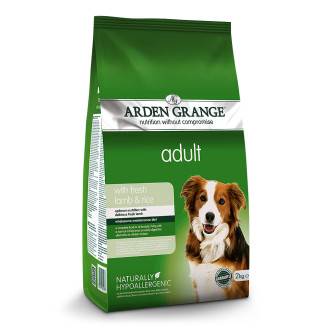 Arden Grange Adult Fresh Lamb & Rice Сухой гипоаллергенный корм для взрослых собак со свежей бараниной и рисом (2 кг)