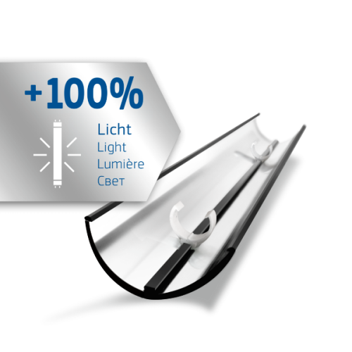 Отражатель ,7 см Hiflex для ламп 54/38W (T5/T8) - Интернет-магазин - Juwel Магазин
