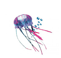 Aquadecore Jellyfish  blue 10
