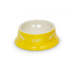 Cat bowl yellow cup