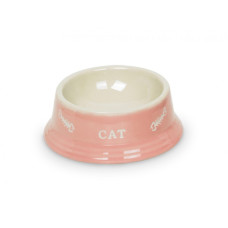 Cat bowl pink cup