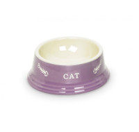 Cat bowl purple cup
