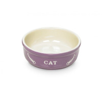Cat bowl purple 