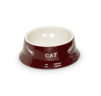 Cat bowl brown cup