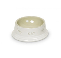 Cat bowl white cup