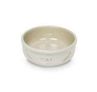 Cat bowl white 
