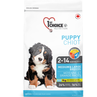 1st Choice Medium & Large Puppy Сухий корм з куркою для цуценят середніх та великих порід віком від 2 до 14 місяців