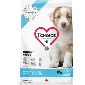 1st Choice Medium & Large Puppy Сухий корм з куркою для цуценят середніх та великих порід віком від 2 до 14 місяців