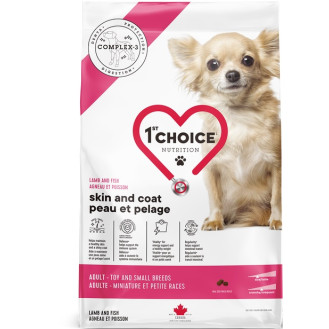 1st Choice Healthy Skin & Coat Toy & Small Adult Сухий корм з ягням та рибою для здорової шкіри та шерсті собак маленьких порід