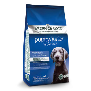 Arden Grange Large Breed Puppy & Junior Сухий корм із глюкозаміном для цуценят великих порід зі свіжою куркою та рисом