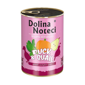 Dolina Noteci Superfood Duck & Quail Беззерновая консерва для собак с Уткой и Перепёлкой