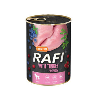 Dolina Noteci Rafi Grain Free Adult Turkey Беззернова консерва для собак з Індичкою, Лохиною та Журавлиною