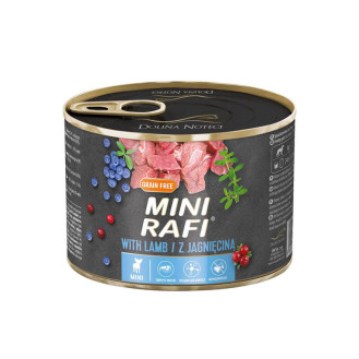 Dolina Noteci Rafi Grain Free Mini Adult Lamb Беззерновая консерва для собак с Ягненком, Голубикой и Клюквой