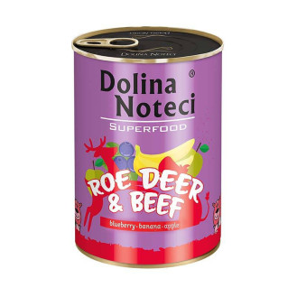 Dolina Noteci Superfood Roe Deer & Beef Беззернова консерва для собак з м'ясом Козулі та Яловичини