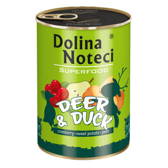 Dolina Noteci Superfood Deer & Duck Беззерновая консерва для собак с Оленем и Уткой