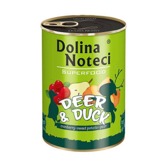 Dolina Noteci Superfood Deer & Duck Беззерновая консерва для собак с Оленем и Уткой