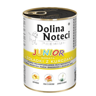 Dolina Noteci Premium Junior Chicken Stomach Безглютенова консерва для цуценят з Курячими Шлунками