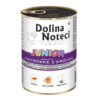 Dolina Noteci Premium Junior Rabbit Liver Безглютенова консерва для цуценят з Печінкою Кролика