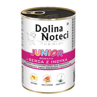 Dolina Noteci Premium Junior Turkey Heart Безглютенова консерва для цуценят з Індичним