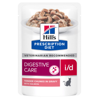 Hill's Prescription Diet i/d Digestive Care Salmon Вологий лікувальний корм з лососем для котів при розладах травлення