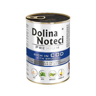 Dolina Noteci Premium Adult Cod & Broccoli Безглютенова консерва для собак з Тріскою та Брокколі