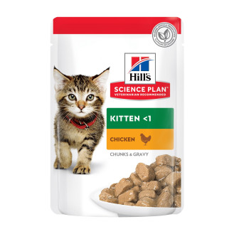 Hill's Science Plan Kitten Chicken Влажный корм с курицей для котят и беременных или кормящих кошек