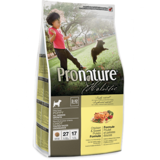 Pronature Holistic Puppy Growth All Breeds Сухой корм с курицей и бататом для щенков в возрасте от 2 до 12 месяцев