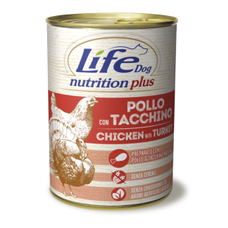 Life Dog Nutrition Plus Chicken & Turkey Беззерновая консерва для собак Курица с Индейкой