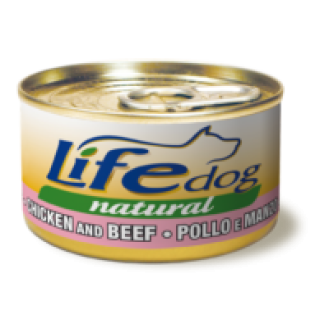 Life Dog Natural Chiken & Beef Консерва для собак Курка з Яловичиною