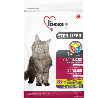 1st Choice Sterilized Adult 1+ Сухий корм з куркою для стерилізованих кішок та кастрованих котів