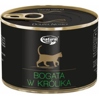 Dolina Noteci Natural Taste Cat Rabbit Консерва для кошек с мясными кусочками Кролика 