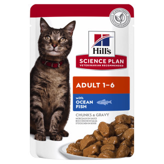 Hill's Science Plan Cat Adult Ocean Fish Вологий корм з океанічною рибою для котів віком від 1 до 6 років