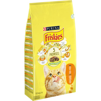 Friskies Adult Cat Chicken & Vegetables Сухий корм для дорослих котів з куркою та овочами