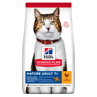 Hill's Science Plan Cat Mature Adult 7+ Chicken Сухий корм з куркою для зрілих котів