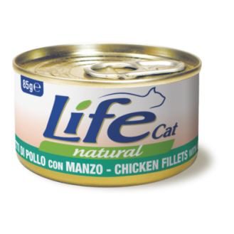 Life Cat Natural Chicken Fillets & Beef Консерва для кішок Курка з Яловичиною