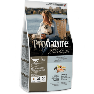 Pronature Holistic Cat Adult Skin & Coat Сухий корм з атлантичним лососем та коричневим рисом для домашніх котів