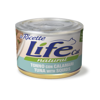 Life Cat Natural Tuna & Squids Консерва для кошек Тунец с Кальмарами