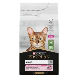 Purina Pro Plan Delicate Digestion Adult 1+ Lamb Сухой корм с ягненком для привередливых котов с чувствительным пищеварением (10 кг)