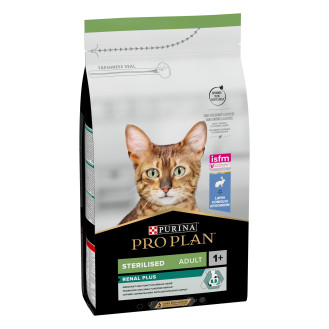 Purina Pro Plan Sterilised Adult 1+ Renal Plus Rabbit Сухой корм с кроликом для здоровья мочевовыводящей системы стерилизованных кошек