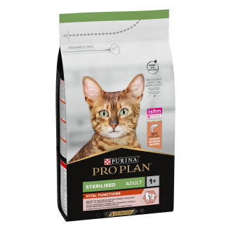 Purina Pro Plan Sterilised Adult 1+ Vital Functions Salmon Сухий корм з лососем для підтримки здоров'я стерилізованих кішок