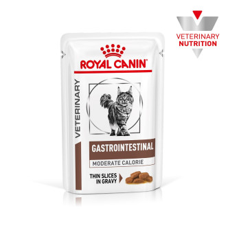 Royal Canin Veterinary Gastrointestinal Moderate Calorie s/o index Вологий лікувальний корм для дорослих кішок при порушеннях травлення