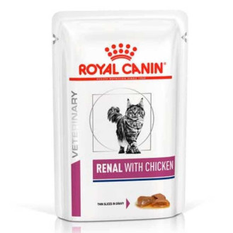 Royal Canin Veterinary Renal With Chicken Вологий лікувальний корм з куркою для дорослих кішок із захворюваннями нирок