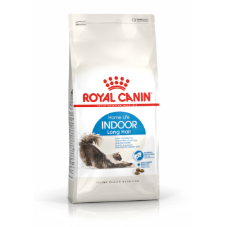 Royal Canin Indoor Long Hair Home Life Сухой корм для длинношерстных взрослых кошек живущих в помещении