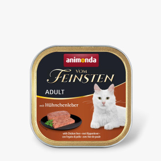 Animonda Vom Feinsten Adult Chicken Liver Беззернова консерва для котів Паштет з Курячою печінкою