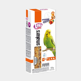 LoLo Pets Smakers Budgie Fruit, Honey & Egg Лакомства для волнистого попугая Витаминизированные палочки с фруктами, медом и яйцом