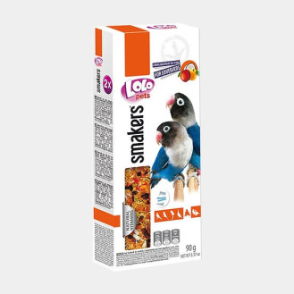 LoLo Pets Smakers Lovebirds Fruits Ласощі для нерозлучників Вітамінізовані палички з фруктами