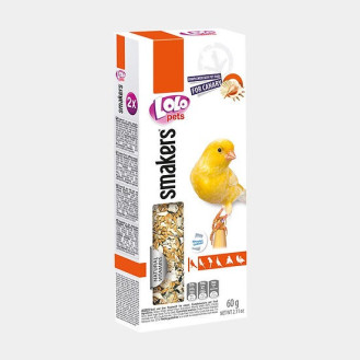 LoLo Pets Smakers Canary Shellfish Ласощі для канарок Вітамінізовані палички з мушлями