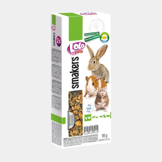 LoLo Pets Smakers Rodents & Rabbit Yoghurt & Dandelion Ласощі для гризунів та кроликів з йогуртом та кульбабкою