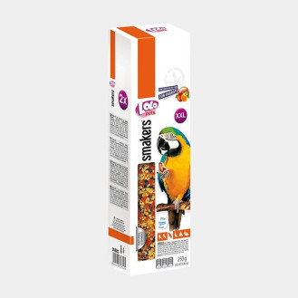 LoLo Pets Smakers Parrot XXL Fruits & Nuts Ласощі для великих папуг Вітамінізовані палички з фруктами та горіхами